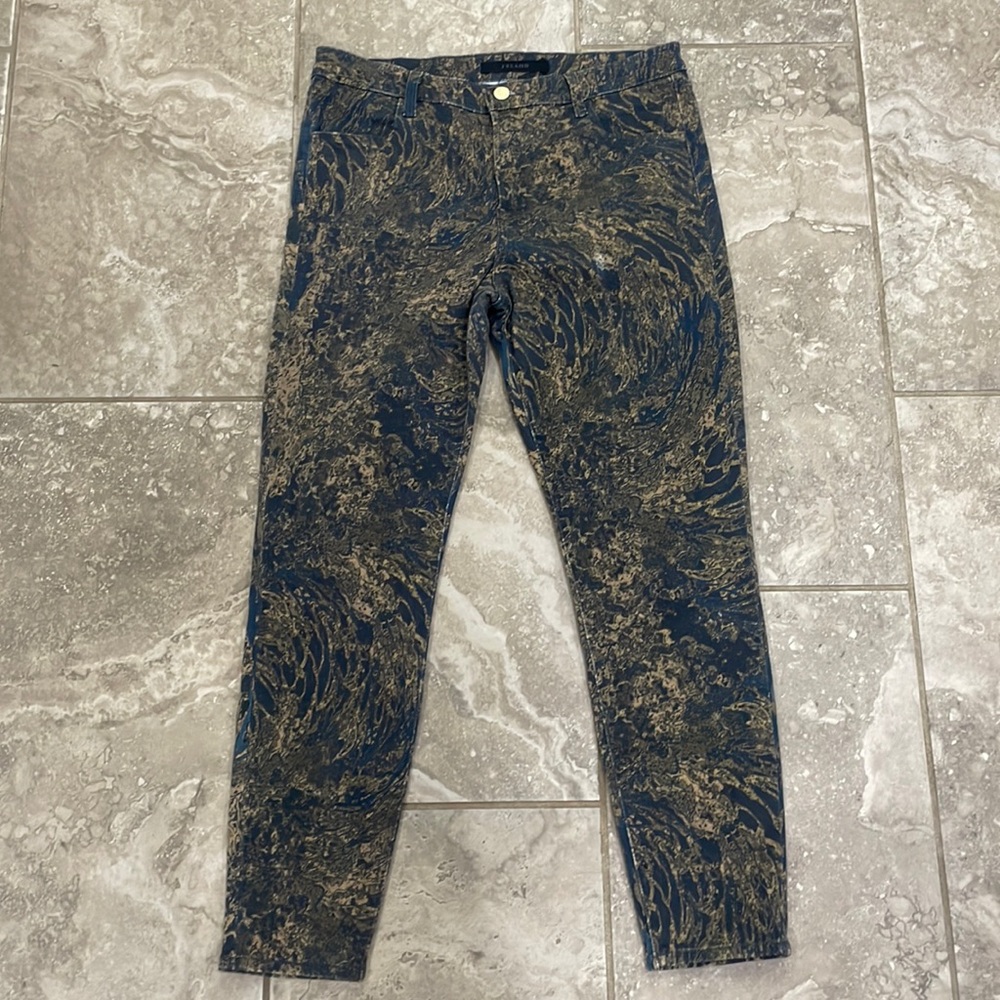 J Brand‎ Womens Alana High Rise Crop Skinny in Gold Wave Size 31 JB003267